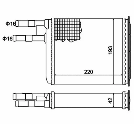Heat Exchanger, interior heating (359000300100)