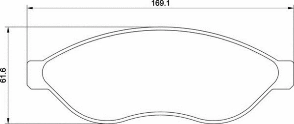 Brake Pad Set, disc brake (363700201657)
