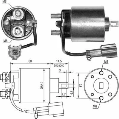 Solenoid Switch, starter (940113050401)