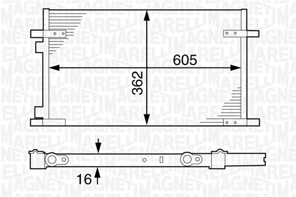 Condenser, air conditioning (350203609000)