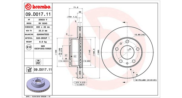Brake Disc (360406159101)