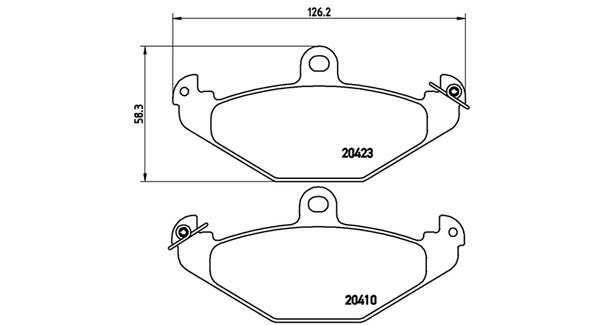 Brake Pad Set, disc brake (363700459026)
