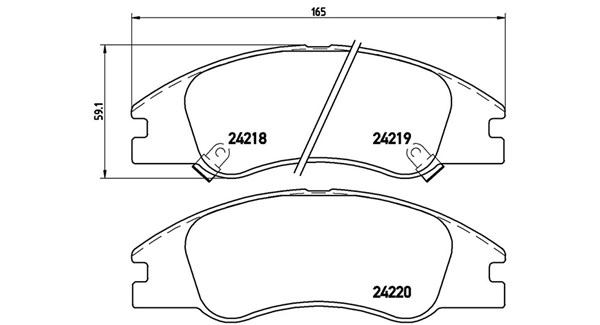 Brake Pad Set, disc brake (363700430042)