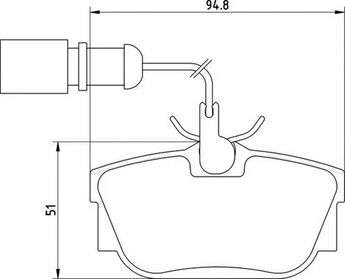Brake Pad Set, disc brake (363700205135)