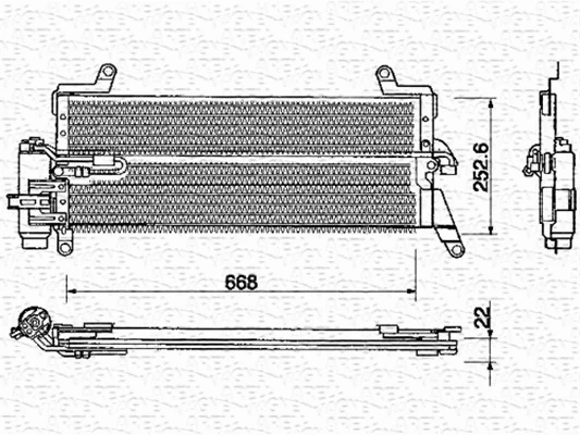 Condenser, air conditioning (350203128000)