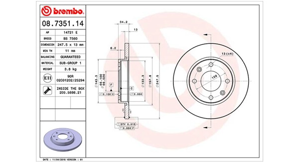 Brake Disc (360406040800)