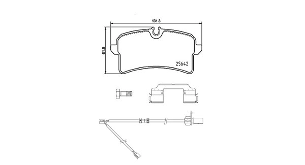 Brake Pad Set, disc brake (363700485151)