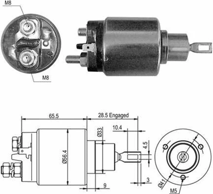 Solenoid Switch, starter (940113050419)
