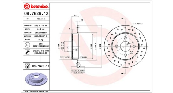 Brake Disc (360406038902)