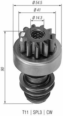 Pinion, starter (940113020060)