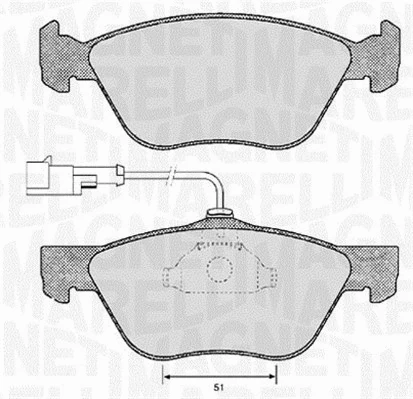 Brake Pad Set, disc brake (363916060118)