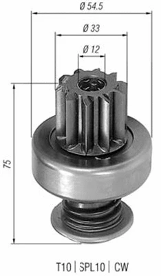 Pinion, starter (940113020303)
