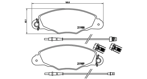 Brake Pad Set, disc brake (363700461102)