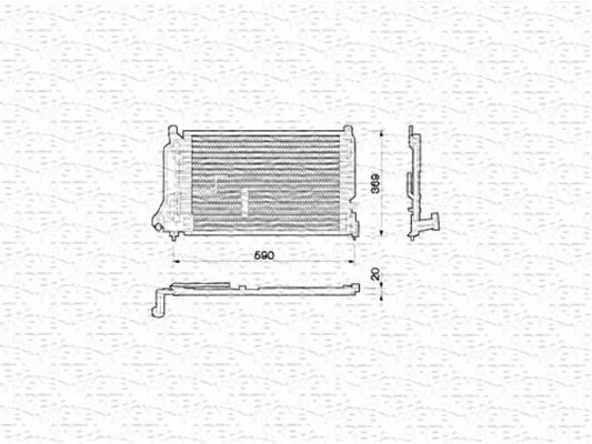 Condenser, air conditioning (350203209000)