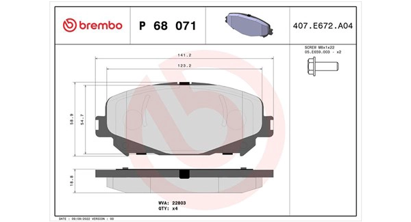 Brake Pad Set, disc brake