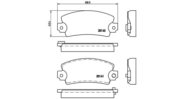 Brake Pad Set, disc brake (363700468004)