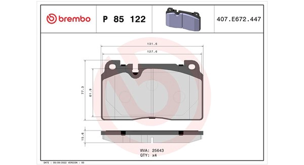 Brake Pad Set, disc brake