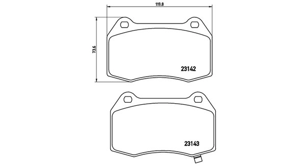 Brake Pad Set, disc brake (363700456047)