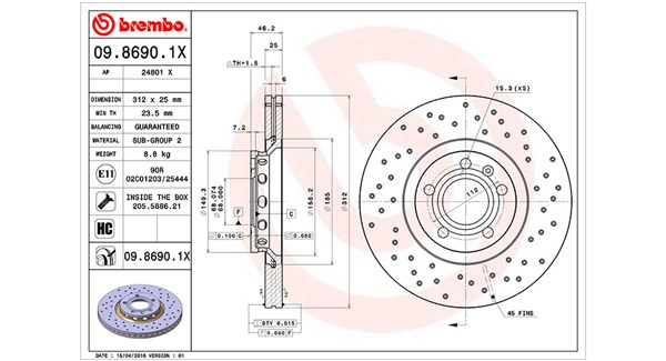 Brake Disc (360406001602)