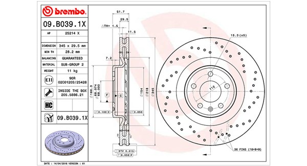 Brake Disc (360406081602)