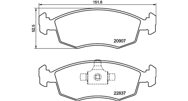 Brake Pad Set, disc brake (363700423192)