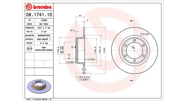 Brake Disc (360406017500)