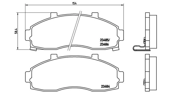 Brake Pad Set, disc brake (363700430044)