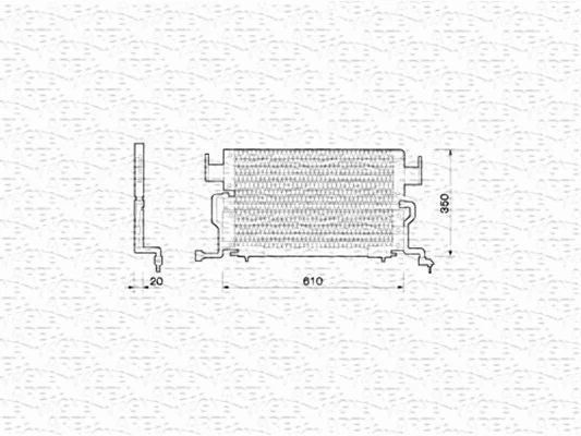 Condenser, air conditioning (350203204000)