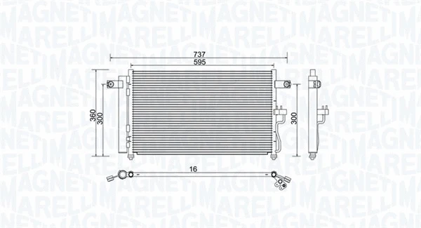 Condenser, air conditioning (350203974000)