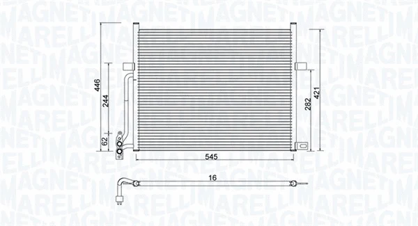 Condenser, air conditioning (350203776000)