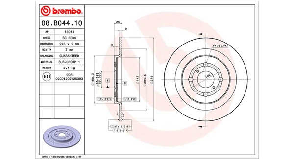Brake Disc (360406111000)