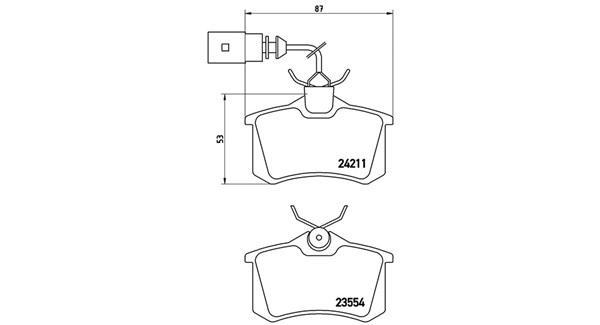Brake Pad Set, disc brake (363700485101)