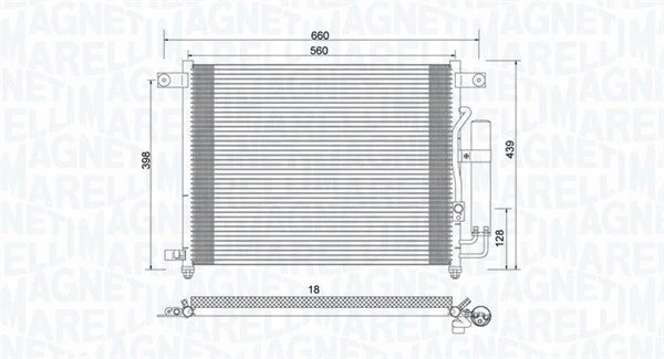 Condenser, air conditioning (350203943000)