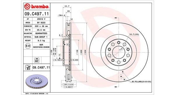 Brake Disc (360406127901)
