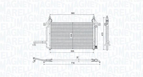 Condenser, air conditioning (350203732000)