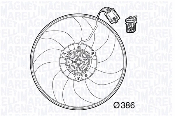 Fan, engine cooling (069422571010)