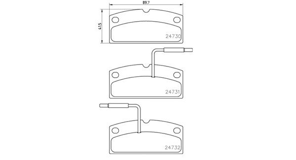 Brake Pad Set, disc brake (363700462001)