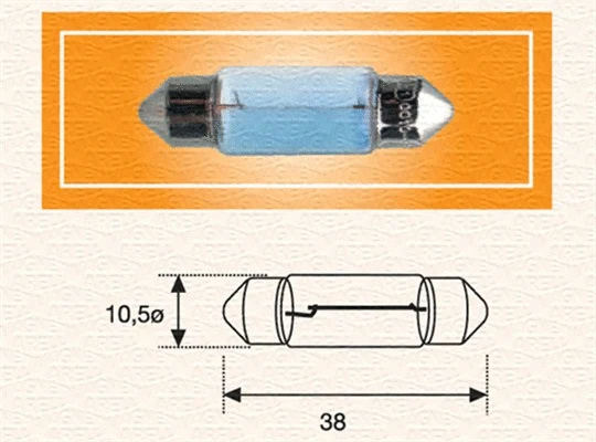 Bulb, licence plate light (009423100000)