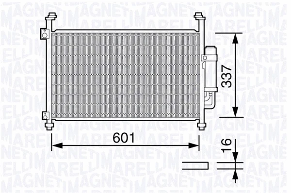 Condenser, air conditioning (350203664000)