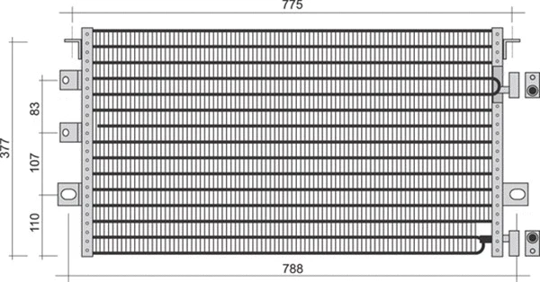 Condenser, air conditioning (350203453000)