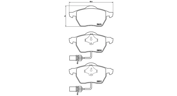 Brake Pad Set, disc brake (363700585085)