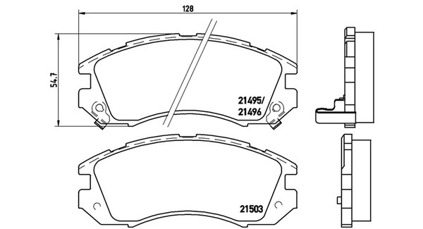 Brake Pad Set, disc brake (363700478004)