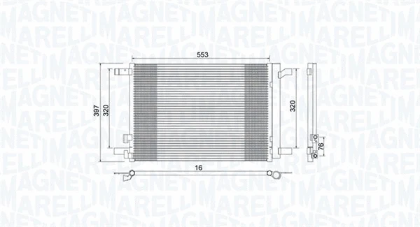 Condenser, air conditioning (350203964000)