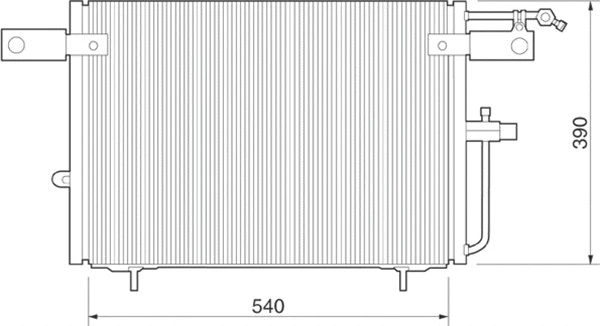Condenser, air conditioning (350203224000)