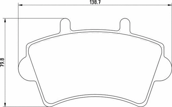 Brake Pad Set, disc brake (363700201310)