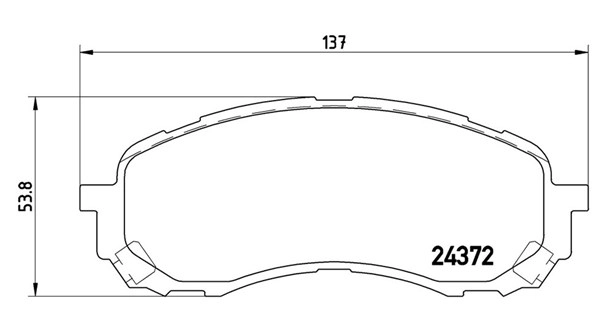 Brake Pad Set, disc brake (363700478015)
