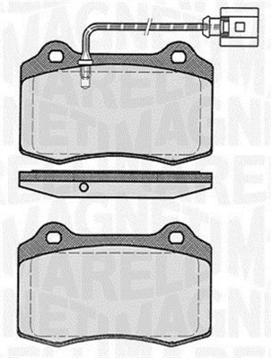 Brake Pad Set, disc brake (363916060554)