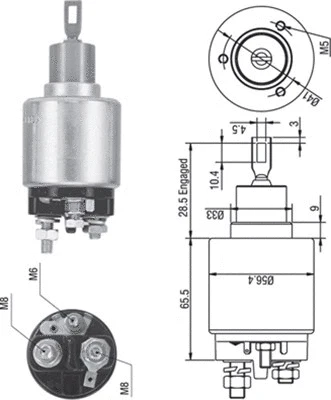 Solenoid Switch, starter (940113050271)