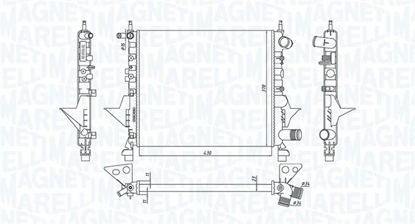 Radiator, engine cooling (350213171800)