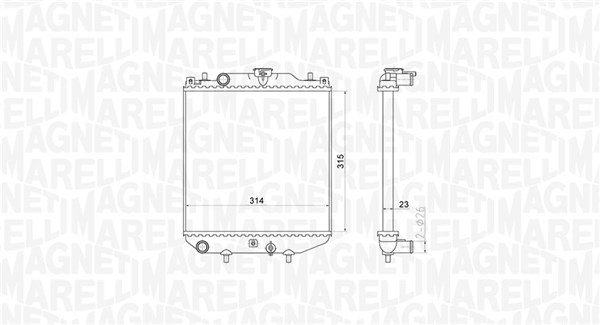 Radiator, engine cooling